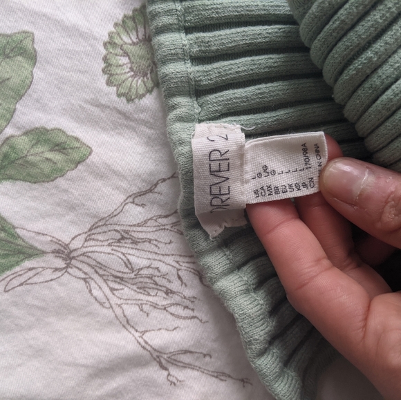 Mint ribbed knit crop top - Forever 21 - Picture 9 of 9